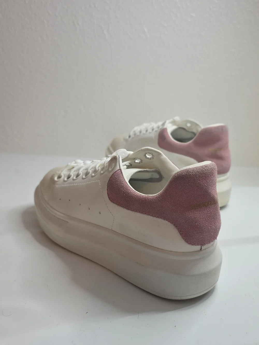MICHELLE WOO CHUNKY MID-SOLE THICK SOLES ELASTIC LACES CUSTOM PAINT LADIES 8 GUC